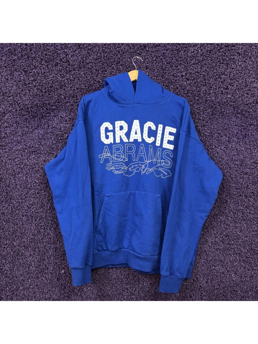 Gracie Abrams Letter Stitch Daughter From Hell Pop Hoodie XL